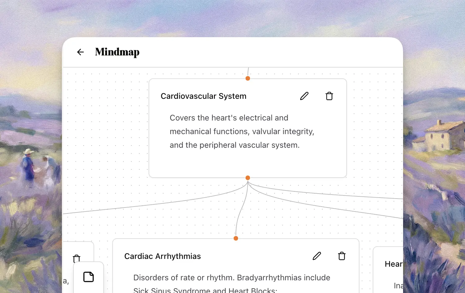 Memo mindmap preview